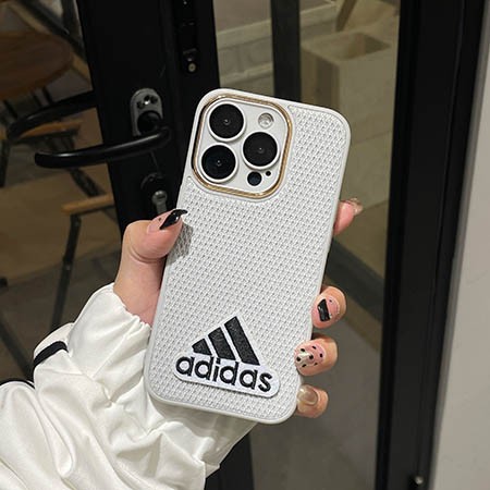Adidas iphone15pro 携帯ケース シンプル 黒