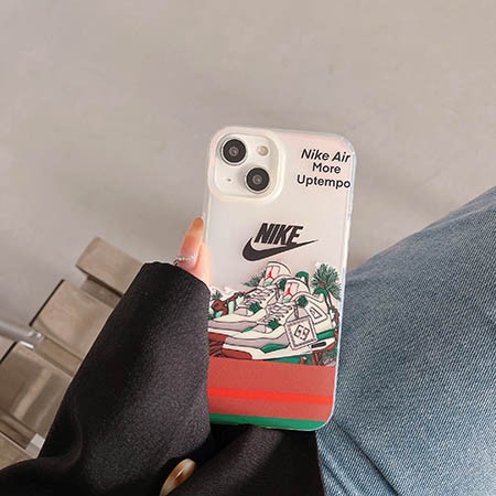 Nike iphone15 スマホケース 半透明