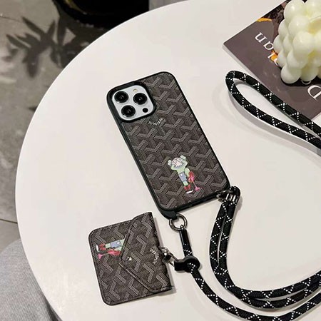 goyard iphone15ケース ストラップ付き