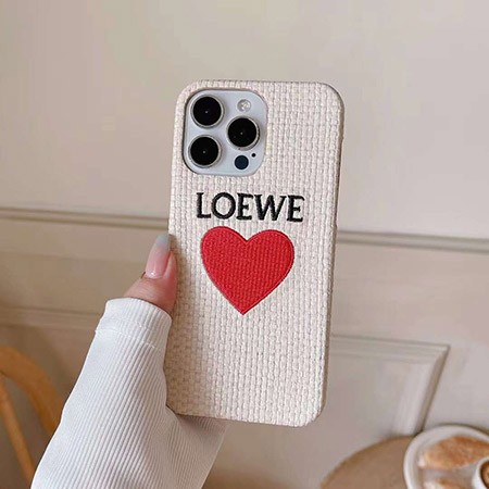 Loewe iphone15 スマホケース ハートマーク