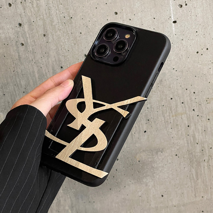 YSL ブランドロゴ 3D立体 iphone15ケース