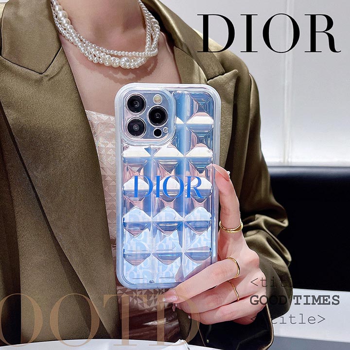 Dior iphone15pro カバー ラインストーン