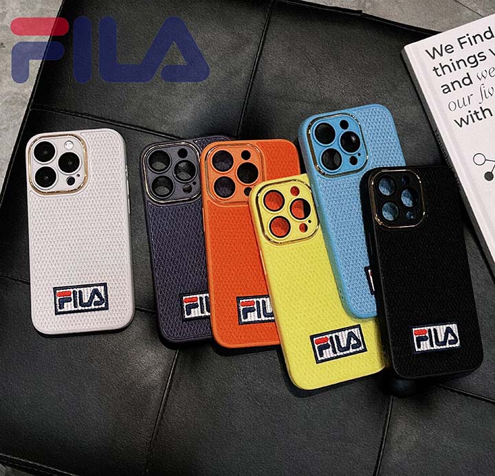 ハイブランド FILA iphone 15plus スマホケース 刺繍