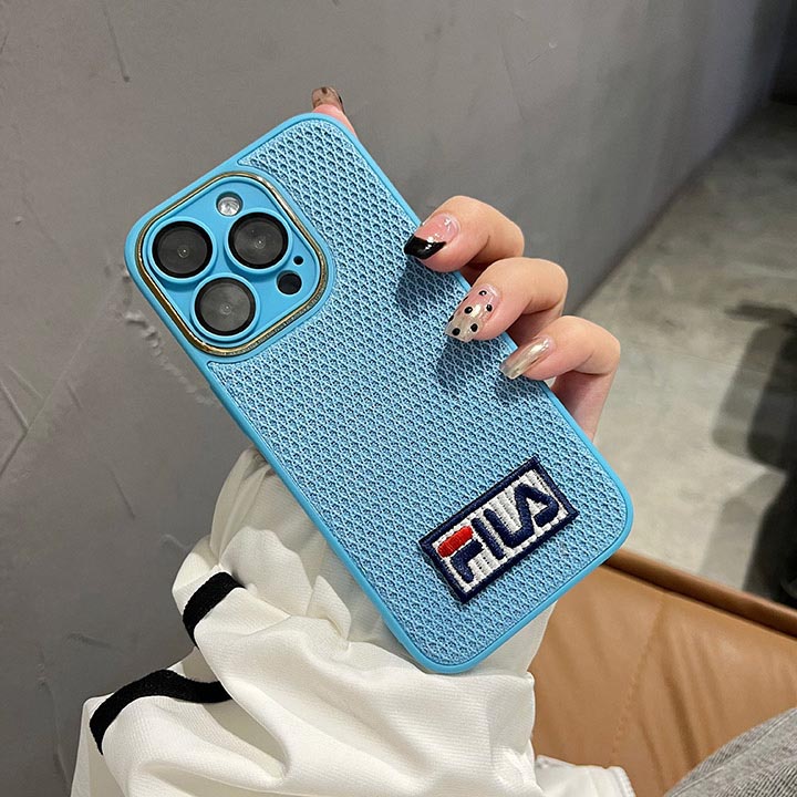 FILA iphone 15plus スマホケース 刺繍 韓国