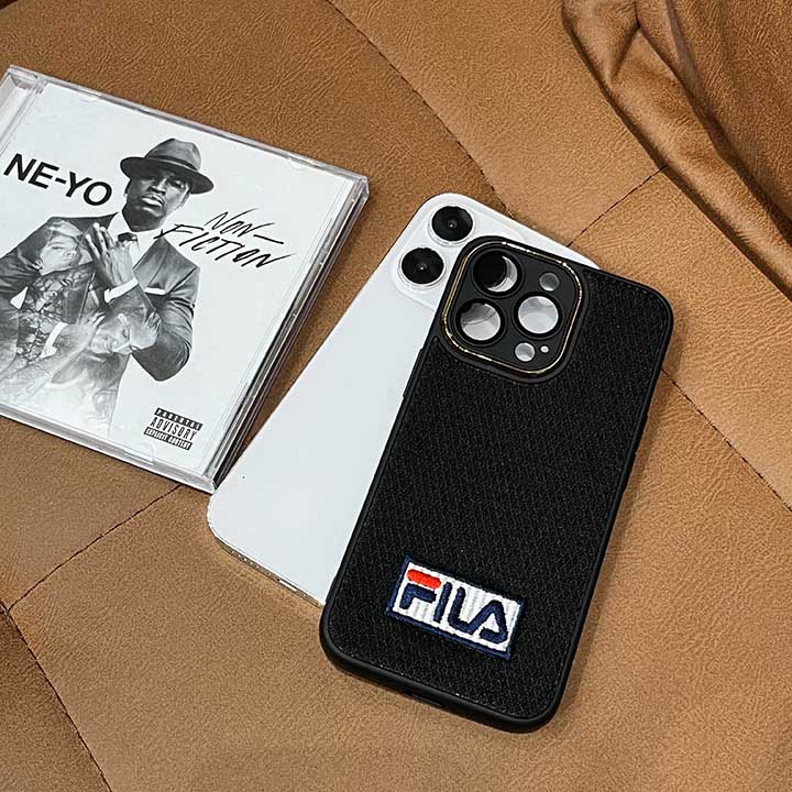 ハイブランド FILA iphone 15plus スマホケース 刺繍