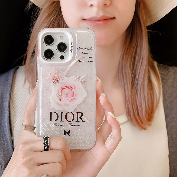 dior iphone15ケース 花柄 人気