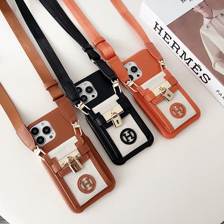 アイフォン 15 plus スマホケース 肩掛け hermes エルメス