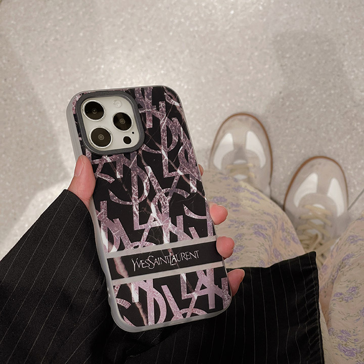 Saint Laurent iphone15 ケース 大理石 ブランド