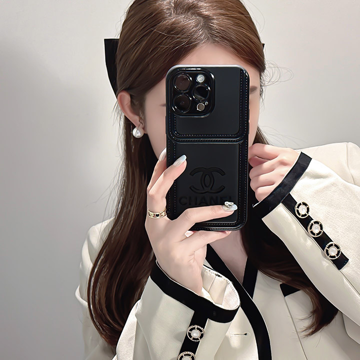 ブラック chanel iphone 15 ケース ビジネス風