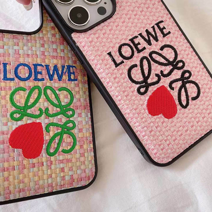 Loewe iphone15 スマホケース ハートマーク