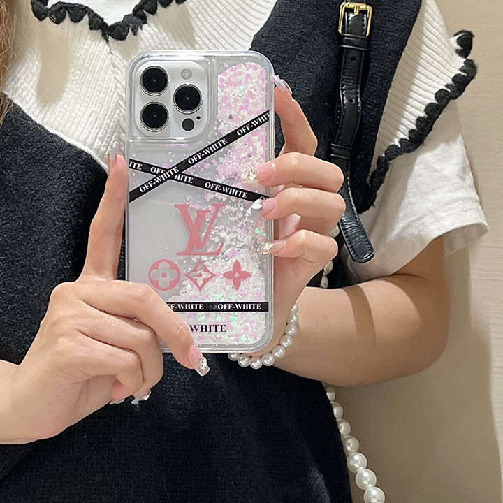 iphone15スマホケース ピンク グリッター