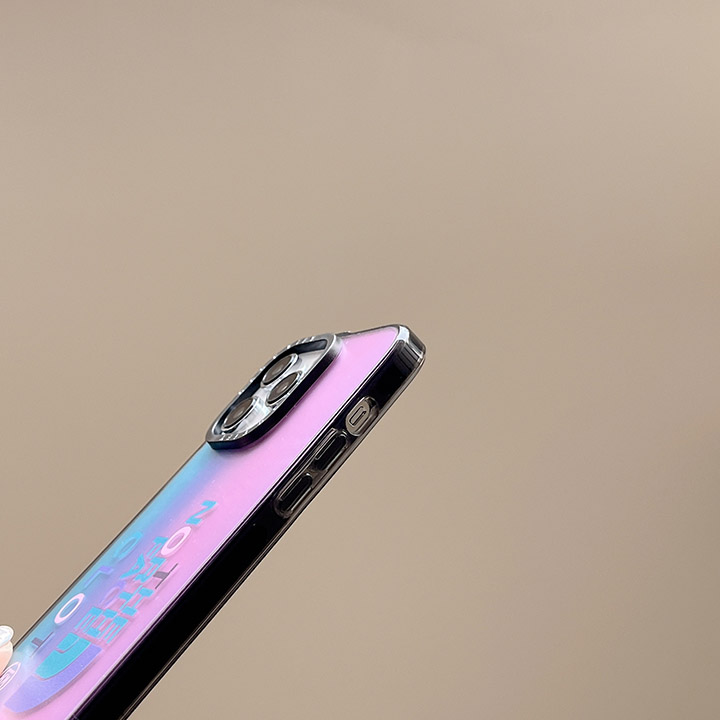 ノース フェイス iphone15ケース グラデーション 水色