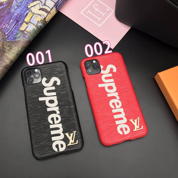 Supreme iphone 15plus スマホケース 赤