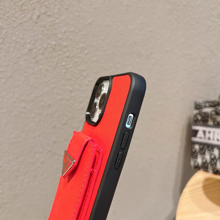 プラダ iphone15 ケース 背面収納 レザー