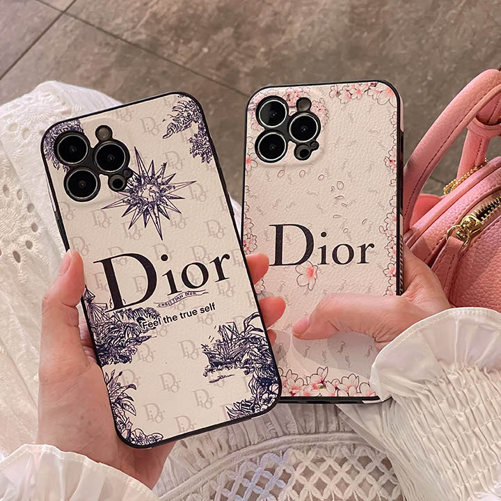 dior アイホン15 スマホケース 花